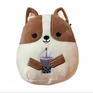 Regina Corgi with Boba Tea Squishmallow
